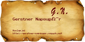 Gerstner Napsugár névjegykártya